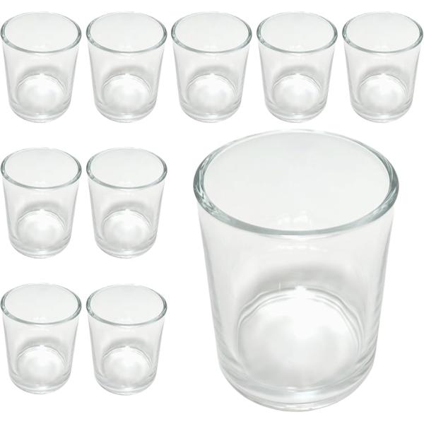 バリエーションコード : 2BJ8LLQP0Qハンドメイドキャンドルの材料としてお使いいただける、円柱・透明のガラスモールドです。溶かしたお好みのワックスを注ぎ、オリジナルのアロマキャンドルやソイキャンドルをお作りいただけます。ティーライト...