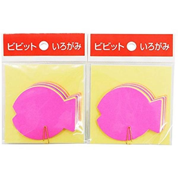 おりがみ 公式通販 型抜きいろがみ ビビット E Kata 05 さかな 2個パック