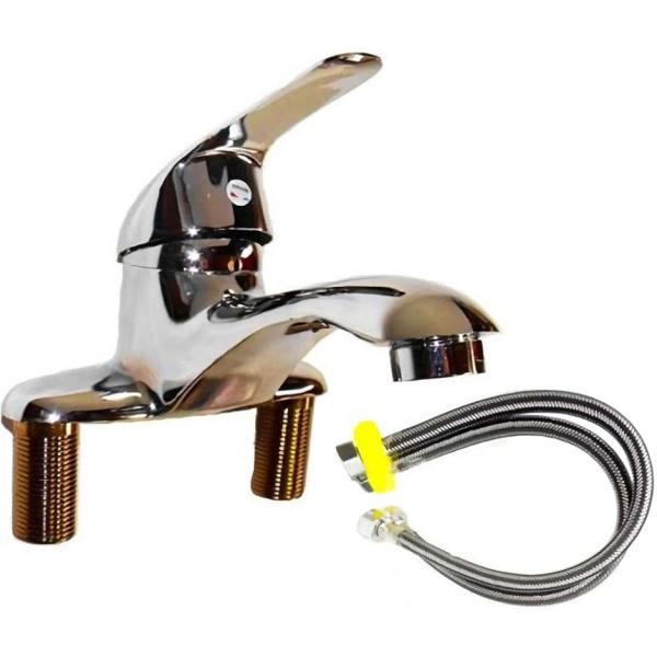 洗面台用 シングルレバー 混合 水栓 蛇口 給水フレキ管 50cm ２本セット