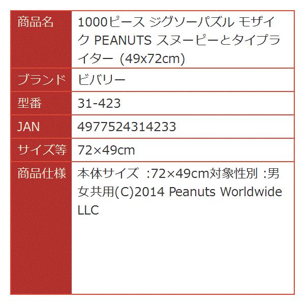 プレゼント 1000ピース ジグソーパズル モザイク Peanuts スヌーピーとタイプライター 31 423 72 49cm 49x72cm