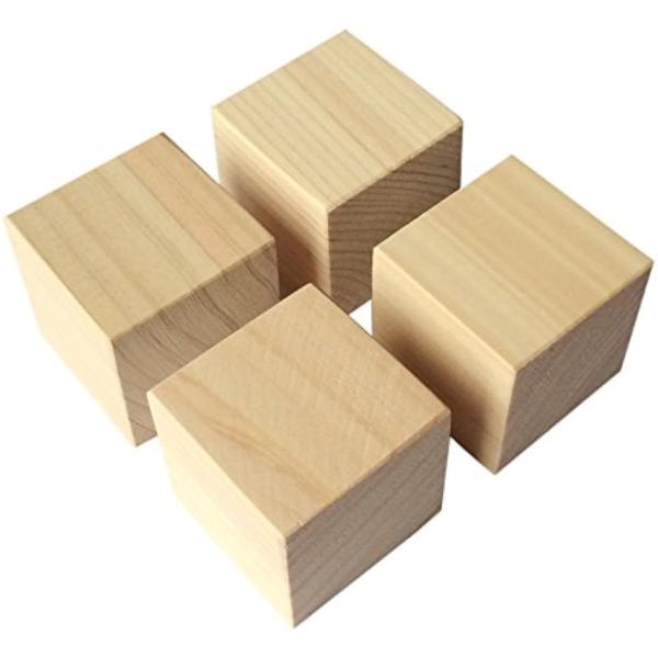 ・「サイズ」1個 3cm x 3cm x 3cm・「仕様」カンナ仕上げ・「重さ」1個　約14g・立方体の形をした板材です。一枚板から加工しておりますので、木目・色味が写真と異なる場合がございます。