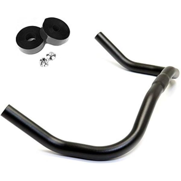 バリエーションコード : 2BF7012APR・セット内容：ブルホーンハンドル（ドロップタイプ）x1、バーテープ（黒）x2巻、バープラグx2・ハンドルサイズ（約）：ハンドル幅 400mm（芯-芯）、バーサイズ（直径） 22.2mm、クランプ...
