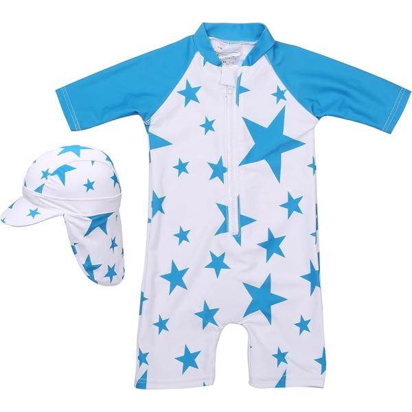 バリエーションコード : 2BFZ05TRXA・v上下一体タイプのラッシュガード水着です＊ ベビーから2歳頃までのサイズ展開で、70〜100サイズまでご用意しています。・v生地は、紫外線遮蔽率最高ランクの「UPF50+」で、95%以上の紫外...