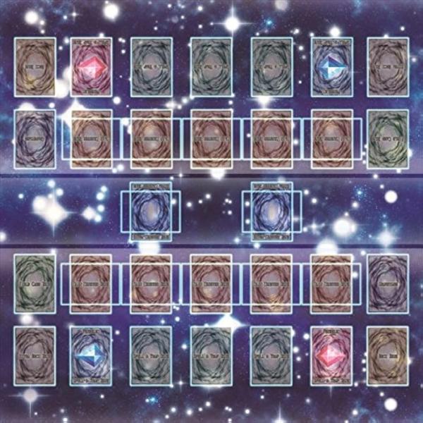 遊戯王 新マスタールール プレイマット ラバーマット リンク召喚 対応 MDM(60x60cm スタンダード, 60x60cm，厚さ2mm)