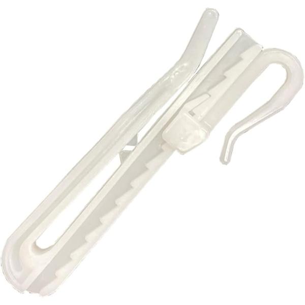 バリエーションコード : 2BJ0H3VX2Wカーテンフック24本入りです。アジャスター式になっておりますので、カーテン取付け高さの微調整が可能です。樹脂製なので金属製のように錆びが出てカーテンが汚れる心配がありません。