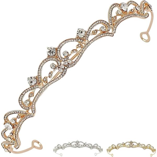 バリエーションコード : 2BJ1SUWYGD「華やかなデザイン」キラキラとラインストーンが煌めく華やかなデザインのティアラです。一つひとつ丁寧に手作りしています。花嫁の髪飾りとしてはもちろん、コンテストや舞台衣装など幅広い用途に使えます。...