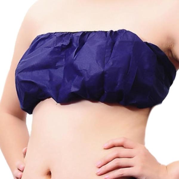 ペーパーブラ ペーパーブラジャー 紙製ブラジャー 100枚 使い捨て トップス( ブルー,  Free Size)