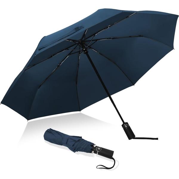 バリエーションコード : 2BJ3NTNL24「ビッグサイズ　ワンタッチ自動開閉」傘を開いてアーチが115cm、直径が104cmで、大人ふたりも余裕に入れます。雨を防げる範囲も広くなるので、斜め方向から雨が来ても大丈夫です。自動開閉機能があ...