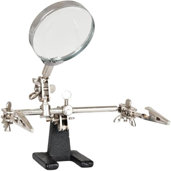 「多目的精密作業ツール」はんだスタンドが一体の便利スタンドルーペです。3つの補助クリップと1つの拡大鏡があり、 作業のニーズに応じて任意の組み合わせで多くの目的に使用できます。「ワニ口クリップ付き」複数のアイテムを非常にしっかりと保持できま...