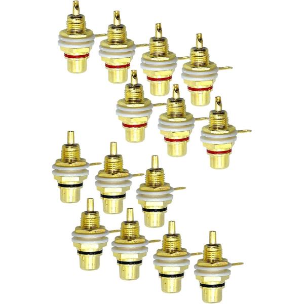 バリエーションコード : 2BJ54XOYUGこちらの商品はオーディオアンプ用の金メッキ RCAジャック端子(メスコネクタ)になります。自作真空管アンプや自作オーディオなどに使用し、金メッキを採用しているのでデーター信号を伝達することが可能...