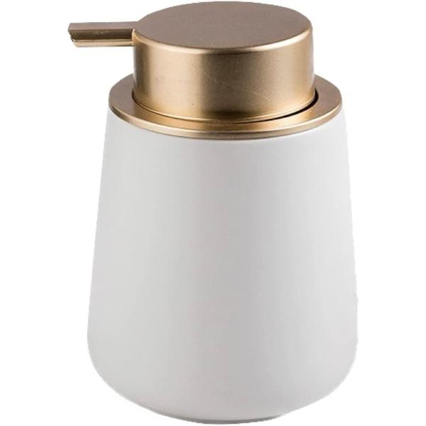 バリエーションコード : 2B2QNF5U0F「サイズ」容量：320ml重量：約0.43kg幅9.2x高さ12.5cm「材質」ボトル：陶器ポンプ：プラスチックボトル本体周辺：ゴム塗装高級感のある磁器のセラミック製のディスペンサーです。衛生的...