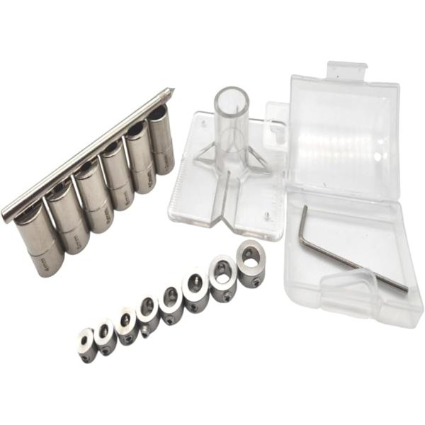 バリエーションコード : 2BJ6C4S4V6ドリルガイドキットとドリルストッパーのセットです。垂直にドリル穴を空ける・穴あけガイド用・ダボを棚受けドリルストッパー・一定の穴深さを維持などの際の木工ドリル穴あけ便利道具としてお使いください。...