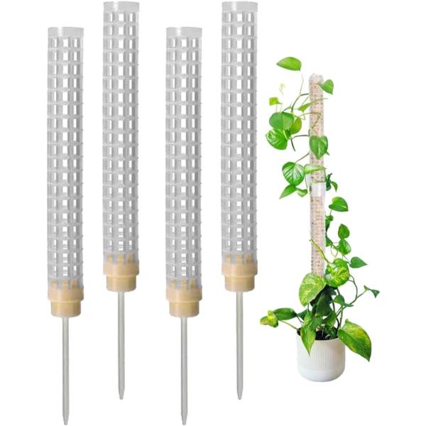 バリエーションコード : 2BJ9S8INSH・観葉植物やモンステラなどのつる性植物の成長をサポートするモスポール支柱4本セットです。軽量かつ耐久性のあるプラスチック素材を使用し、観葉植物の成長に合わせて支柱を連結することができ、高さを調整...