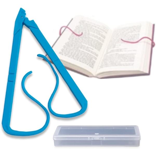 ブッククリップ ブックストッパー ページオープナー 本( ブルー)