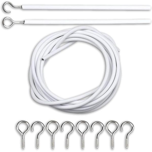 バリエーションコード : 2BJGUTH4LR「好きな長さにカット可能」お客様の窓にぴったりフィットする長さに調整できます。「簡単に取り付けできるネジフック付き」工具不要で、誰でも簡単に取り付けられます。「3つの長さからお選び可能」2m、5...