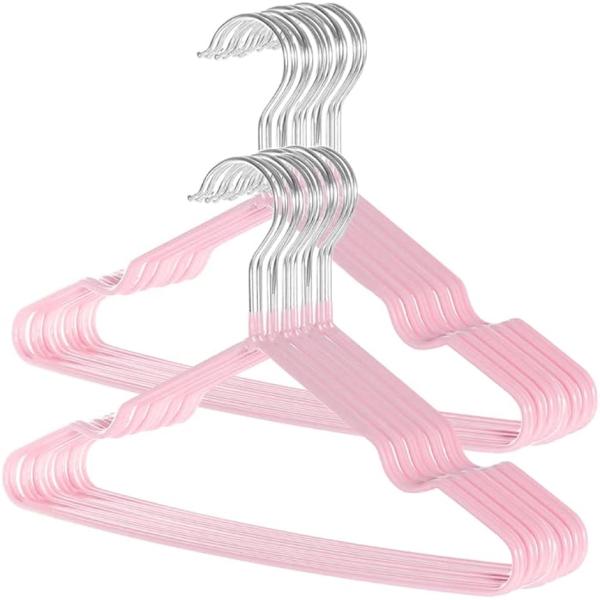 バリエーションコード : 2BJHKHIUP2「お子様の身長」60〜120cm程度まで「サイズ」30x18cm　厚み：0.3cm「本数」20本セット「特徴」表面の特殊なコーティング加工により、洋服が滑りにくい「材質」スチール（PPVコーティ...