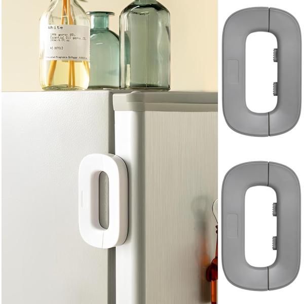 バリエーションコード : 2BJJOGWKWQ「冷蔵庫ドアロック」冷蔵庫に設置して子供のいたずらや開けっ放しを防ぐドアロック。貼り付けるだけで簡単に取り付けられます。ＡＢＳ樹脂製だから軽くて丈夫。冷蔵庫の色に合わせて２色から選べます。「取り...