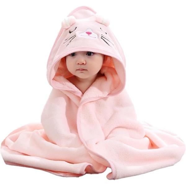 バリエーションコード : 2BJKY6G98D・ベビー用のバスタオル兼フード付きバスローブです。ホワイトのクマ、ピンクのネコ、ブルーのイヌ、そしてグレーのゾウと、4種類のバリエーションからお選びいただけます。・柔らかコーラルフリース素材がお...