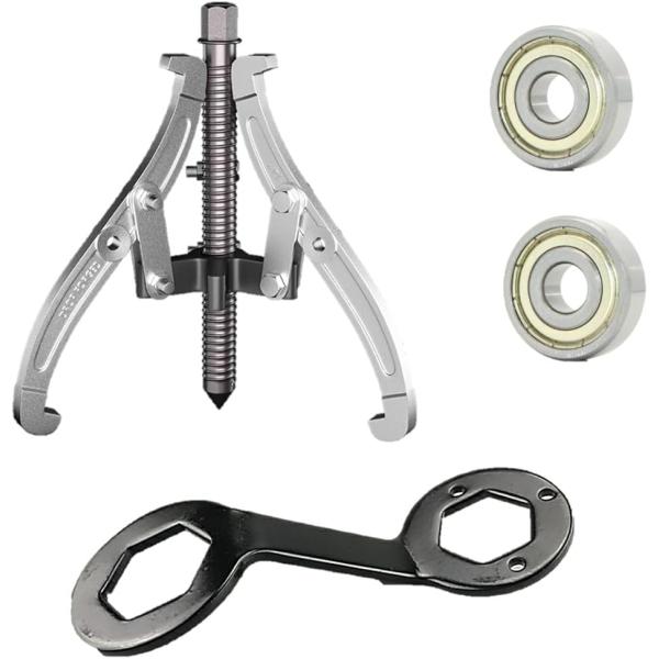 バリエーションコード : 2BJL1RQLFN「洗濯機 修理 メンテナンス セット」めがねレンチ＋ギヤプーラー3本ツメ＋ベアリング2個のセット。DIYで洗濯機分解／洗濯機修理を行うメンテナンス 道具です「ギヤプーラー3本爪100mm」洗濯機...