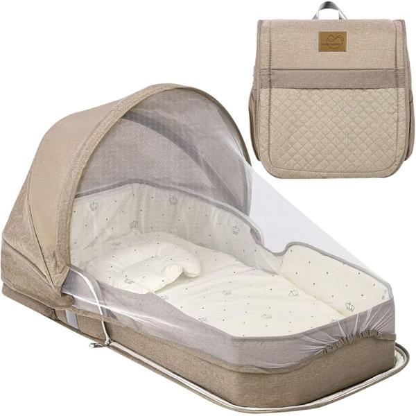 バリエーションコード : 2BJPL8TKPR「対象月齢」0〜20ヶ月の赤ちゃん　「重量」約1kg　「カラー」グレー/カーキ　「サイズ」展開時：88cm x 40cm x 16cm、　収納時：42cm x 40cm x 18cm「素材」本体...