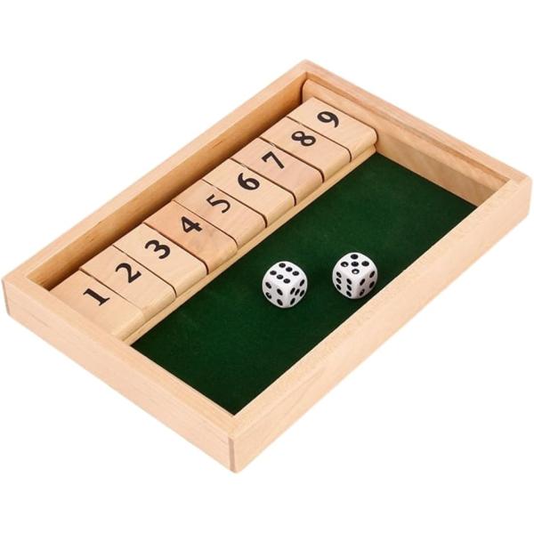 テーブルゲーム シャットザボックス パーティー 数字 脳トレ おもちゃ 木製