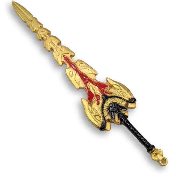 剣 武器 1/12 フィギュア用 プラモデル おもちゃ 刀 アクション ミニチュア 模型 飾り 撮影 合金 J( J金赤黒11.5cm)