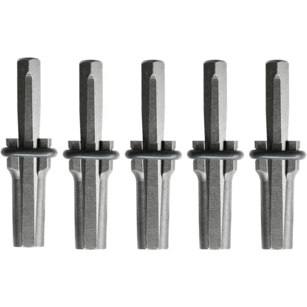 ストーンスプリッター５個セット 18mm ストーンオープナー くさび 採石ツール 石割 岩 大理石 ハンドツール セリ矢(黒)