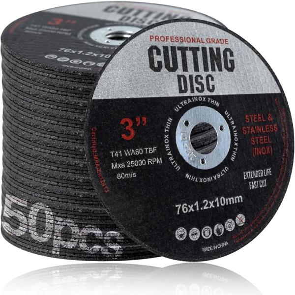 「材質」酸化アルミニウムの高級砥粒と高強度レジンボンドを使用しているため、耐久性に優れ、より長く、より速く、より抜群な切断が可能です。「デザイン」デュアル・メッシュ・デザインは、切れ味を維持しながら破裂しにくく、安全性が50％向上です。3/...