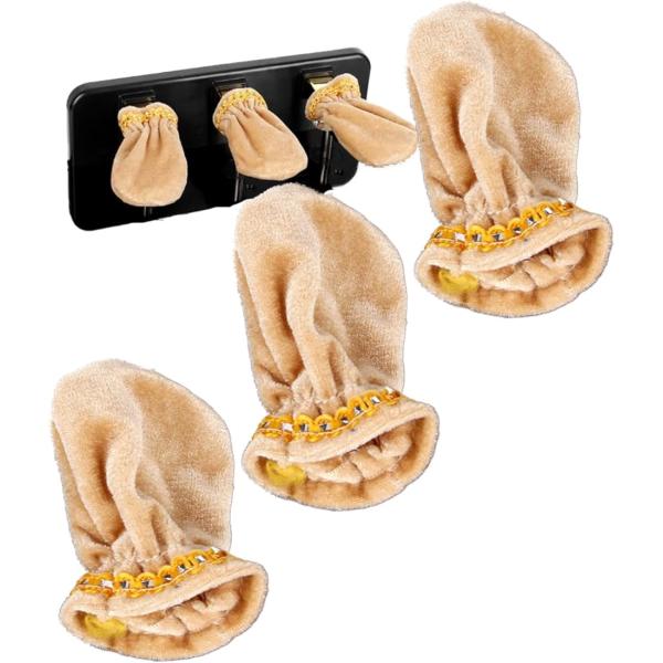 他サイト： ピアノペダルカバー 3個セット ダンパーペダル 補助ペダル ベルベット生地( キャメル)の商品画像