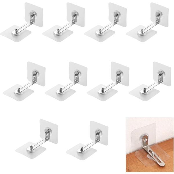 「耐震ストッパー」地震や衝突による家具の転倒や移動を防止 - 家具を固定して安全を守る。「穴開け不要」簡単取り付け、工具不要の家具転倒防止「家具の落下防止」地震時に家具の倒れ、揺れ、衝突を防ぐために使用。家具と壁、天井の狭い隙間にぴったり。...