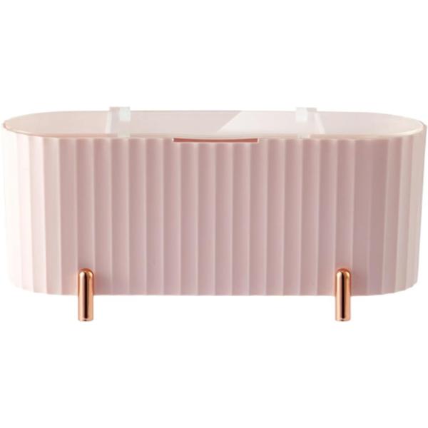 バリエーションコード : 2B9F8W3553「効率的に収納」化粧品周りの小物を一箇所に整理整頓できる小物入れ。コンパクトで多彩なアイテムを収納可能で、必要なものをスムーズに取り出しをすることでメイク時間を短縮します。「上品なインテリアとし...