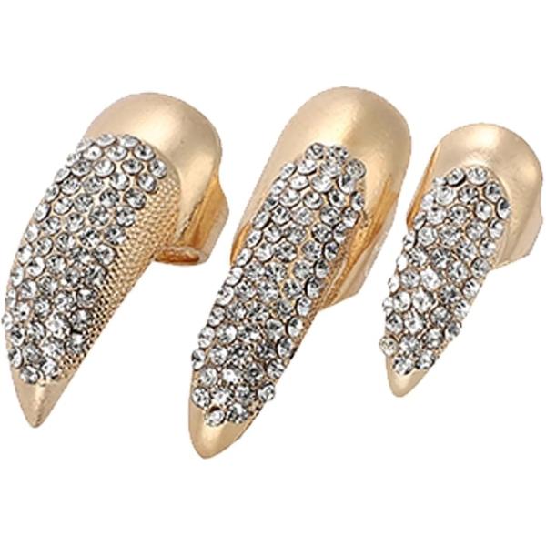 ラインストーンがとてもゴージャスなイメージのネイルリング。全ての指に合わせた3サイズをセットにした10個セットの販売となります。「各種イベントで大活躍」文化祭、学園祭、仮装パーティ、ハロウィン、コスプレイベント、クリスマス 、ステージ衣装、...