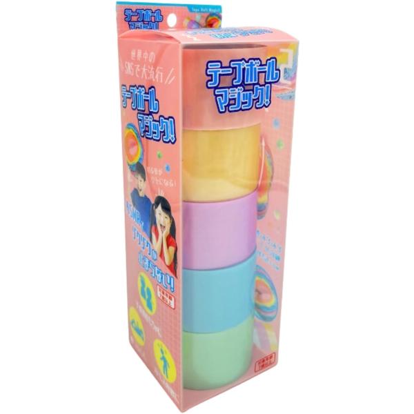 他サイト： テープボール用テープ 太い 5色 セット テープボール用のテープ テープボールセット 国内正規品( パステル5色セット)の商品画像