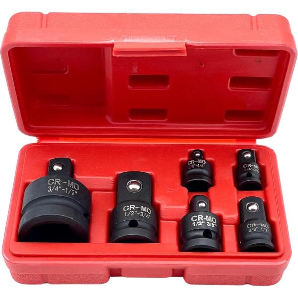 バリエーションコード : 2BJSUHCK5Hv「商品内容」インパクトレンチ対応の差込角の変換が可能なソケット変換アダプター6点セットになります。v「簡単な操作性」エアーインパクトレンチや電動インパクトレンチに装着するだけで、簡単に差込角の...