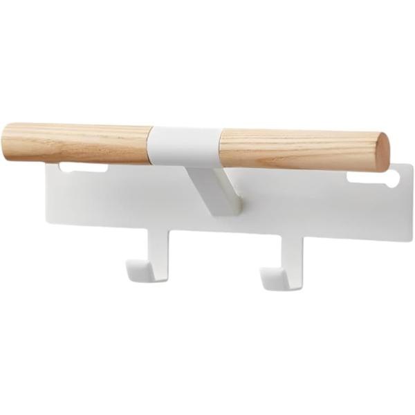 バリエーションコード : 2BJT5UDF15ランドセルラックは、ウッド、メタルを使用した北欧風のシンプルなデザインのフック式ハンガーです。木製のバーにリュックやカバンをかけられる便利グッズ。シンプルなブラック、ホワイト。用途に合わせて使え...