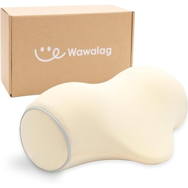 他サイト： りらっくび 首 ストレッチ 首枕 ネックピロー 伸ばす 誕生日プレゼント 男性 女性 ギフト 母の日 父の日( アイボリー,  普通)の商品画像