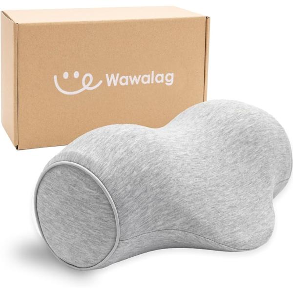 他サイト： りらっくび 首 ストレッチ 首枕 ネックピロー 伸ばす 誕生日プレゼント( ライトグレー,  縦16cm 横28cm 高さ11cm)の商品画像