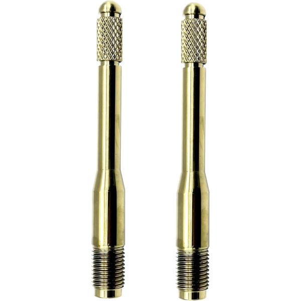 汎用 ホイール セッティング ボルト 取り付け 落下防止 タイヤ交換 補助 ステンレス 工具 2本 (ゴールド,  M14 x P1.5)