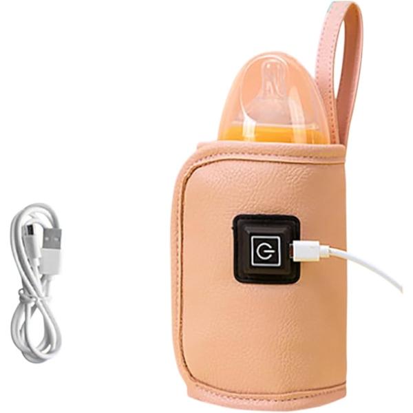 他サイト： 哺乳瓶ウォーマー ミルクウォーマー ボトルウォーマー 哺乳瓶ポーチ ホルダー 保温温度調節 USB給電 外出 携帯( ピンク)の商品画像