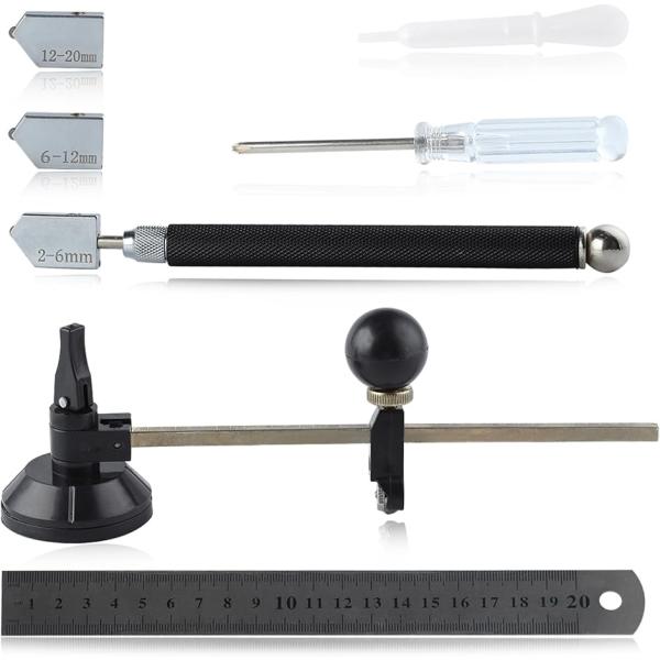 バリエーションコード : 2B2YSYGD6Xパッケージの内容:オイルガラスカッター x 1（2-6mm替刃 x 1、6-12mm替刃 x 1、12-20mm替刃 x 1）、ガラス円形カッター x 1、オイルスポイト1個、20cmスチール定...