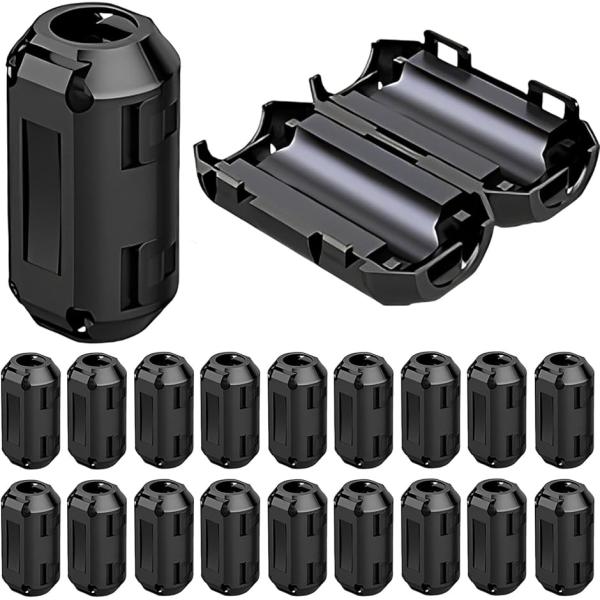 【互換品】 ノイズフィルター パッチンコア フェライトコア ノイズ対策 オーディオ 20個セット(5mm)