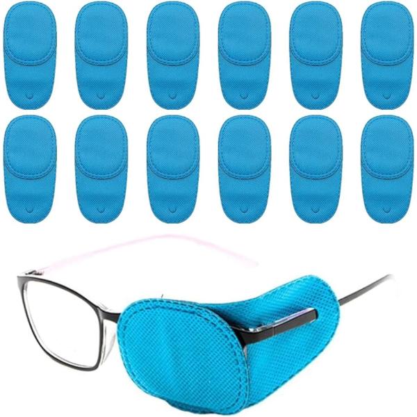 バリエーションコード : 2BJYY6RVPC眼帯 メガネ用 両目兼用 ブルー Sサイズお得な6枚セット：メガネや目の周りに圧力がかかりにくい右目と左目の両目使える眼帯 眼鏡になります。不織布素材なので色褪せや変形もしにくく、長時間着用して...