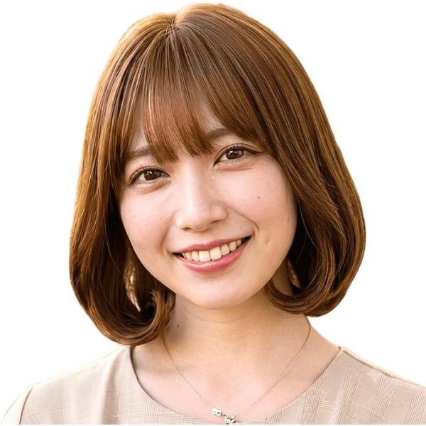 ウィッグ フルウィッグ ショート ミニボブ ショートヘア メッシュ 人工頭皮 人工皮膚 普段使い (ハニーブラウン, ミディアム)