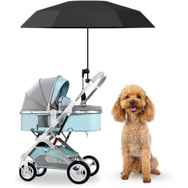 バリエーションコード : 2BR5ILV263「強力UVカットで愛犬を守るプレミアム日除け傘」UV98％カット素材と裏面ブラック加工が、真夏の強烈な日差しをしっかり遮り、ペットカート内部の温度上昇を抑えます。熱を吸収しにくいため体感温度がや...