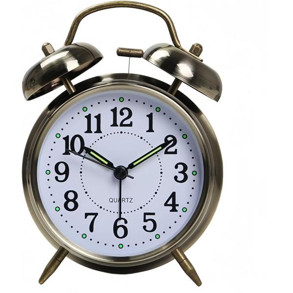 「大音量 目覚まし時計 ツインベル」このアナログな爆音目覚まし時計は、絶対起きれる目覚まし時計です。アラーム 時計のベル音は、クリアで大音量であり、深い眠りや聴覚障害のある方におすすめです。おしゃれで振動 目覚ましは、双鈴を使用しており、左...