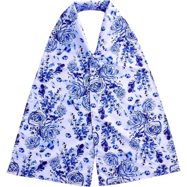 高齢者 食事用エプロン 介護 おしゃれ ボタン 大人の涎掛け 入院 洗える 介助 老人ホーム (ブルーローズ,  Free Size)