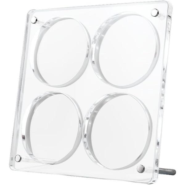 「推し活に最適」お気に入りの缶バッジを美しく飾れるディスプレイスタンドです。「対応サイズ」56〜58mmの缶バッジに対応、幅広いコレクションにぴったり。「安全設計」角を丸く加工した透明アクリル製で、小さなお子様でも安心。「しっかり固定」缶バ...