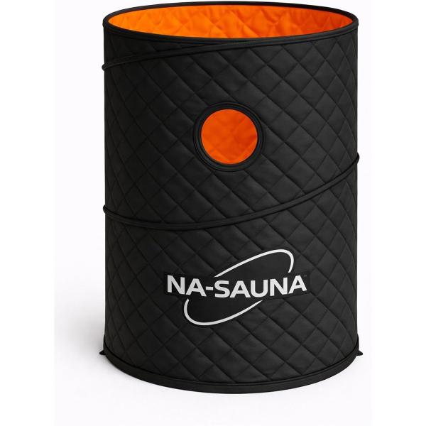 宇宙服素材エアロゲル搭載 家庭用サウナ NA-SAUNA ドライヤーで発汗 自宅サウナ 1人用 睡眠 (ブラック)