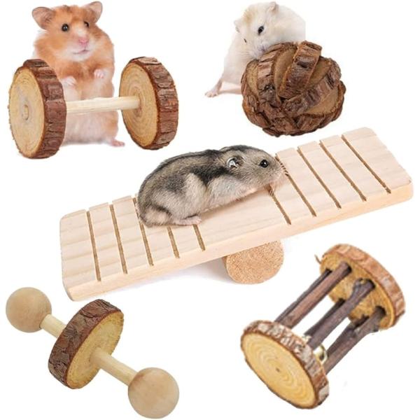 バリエーションコード : 2BRTH8K801すべて木製なのでかじっても安心なハムスター用のおもちゃです。様々な遊び方ができる5種類のおもちゃを揃えております。乗っても転がしても楽しく遊べる＆運動させれるオススメ商品です。完成形なので、すぐ...