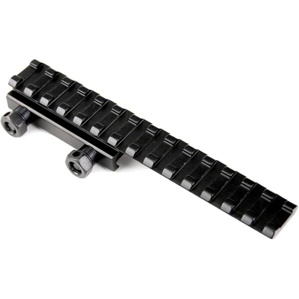 拡張用 マウントベース 145mm長ライザーマウント ハイマウントレール ハイマウントベース (ブラック)